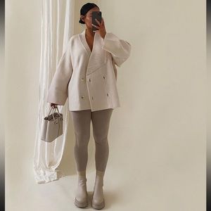 ZARA wool blend short coat